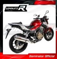escape silenciador DOMINATOR oval compatible con la motocicleta Honda CB 500 F 2016  2019 3
