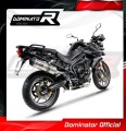 TIGER 800 XC XR XRX XCX XRT XCA EXHAUST Triumph Muffler Auspuff Sportauspuff Silencer Echappement Silencieux Scarico Scarichi Escape Wydech Tłumik Carbon Tip HP1 2011 - 2014 DOMINATOR 2