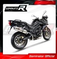 TIGER 800 XC XR XRX XCX XRT XCA EXHAUST Triumph Muffler Auspuff Sportauspuff Silencer Echappement Silencieux Scarico Scarichi Escape Wydech Tłumik OVAL 2015 - 2017 DOMINATOR 2
