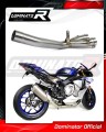 decat silenciador central DOMINATOR Mid Pipe compatible con la motocicleta YZF R1 1000 2015  2016