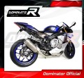 decat silenciador central DOMINATOR Mid Pipe compatible con la motocicleta YZF R1 1000 2015  2016 3
