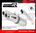 escape silenciador DOMINATOR homologado OVAL compatible con la motocicleta DL 1000 VSTROM 2002  2012