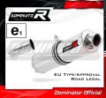 escape silenciador DOMINATOR homologado redondo compatible con la motocicleta F800ST 2006  2012