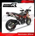 escape silenciador DOMINATOR HP1 compatible con la motocicleta Aprilia DORSODURO 900 2017  2020 7