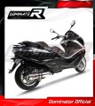 escape silenciador DOMINATOR redondo compatible con la motocicleta Piaggio X10 125 2012  2016 3