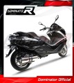 escape silenciador DOMINATOR oval compatible con la motocicleta Piaggio X10 125 2012  2016 3