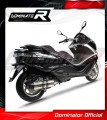 escape silenciador DOMINATOR HP1 compatible con la motocicleta Piaggio X10 125 2012  2016 3