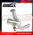 decat silenciador central DOMINATOR Mid Pipe compatible con la motocicleta Multistrada 1260 / 1260 S 2018  2020 2