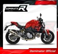 escape silenciador DOMINATOR HP1 compatible con la motocicleta Ducati MONSTER 821 2018  2021 4