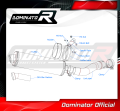 FZ1 FAZER 1000 Homologated ECE Type approval - Street legal EXHAUST Yamaha Muffler Auspuff Sportauspuff Silencer Echappement Silencieux Scarico Scarichi Escape Wydech Tłumik ROUND 2006 - 2015 DOMINATOR 5