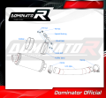 escape silenciador DOMINATOR GP1 compatible con la motocicleta Yamaha YZF 600 R Thundercat 1996  2006 5