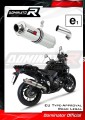 exhaust muffler DOMINATOR homologated road legal ROUND fits to Suzuki DL 1050 VStrom / XT 2020  2024