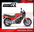 escape silenciador DOMINATOR oval compatible con la motocicleta Honda NTV 650 REVERE 1988  1997 4