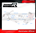 complete exhaust system with muffler DOMINATOR Full System GP fits to YAMAHA MT 09 2021  2023 5
