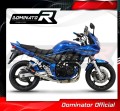 sistema de escape completo con silenciador DOMINATOR Full System GP1 negro compatible con la motocicleta Suzuki GSF 650 BANDIT N / S 2005  2006 2
