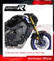 sistema de escape completo con silenciador DOMINATOR Full System HP3 compatible con la motocicleta Yamaha MT 09 2021  2023 6
