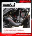 sistema de escape completo con silenciador DOMINATOR Full System HP5 negro compatible con la motocicleta Yamaha MT 09 2021  2023 4