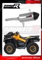 escape silenciador DOMINATOR HP7 compatible con la motocicleta Can am Outlander 650 2013  2017
