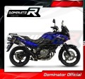 escape silenciador DOMINATOR HP1 negro compatible con la motocicleta Suzuki DL 650 VStrom 2004  2006 2