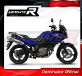 escape silenciador DOMINATOR oval compatible con la motocicleta Suzuki DL 650 VStrom 2004  2006 4