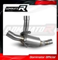 decat silenciador central DOMINATOR Mid Pipe compatible con la motocicleta Ducati Multistrada 950 / 950 S 2017  2020 2