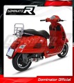 escape silenciador DOMINATOR GP1 compatible con la motocicleta Piaggio Vespa GTS 125 2007  2012 3
