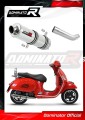 escape silenciador DOMINATOR redondo compatible con la motocicleta Piaggio Vespa GTS 125 2007  2012