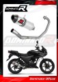 sistema de escape completo con silenciador DOMINATOR Full System HP3 compatible con la motocicleta Honda CBF 125 2009  2014