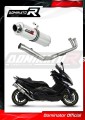 complete exhaust system with muffler DOMINATOR Full System ROUND fits to Yamaha TMAX 500 2008  2011
