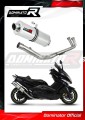 sistema de escape completo con silenciador DOMINATOR Full System oval compatible con la motocicleta Yamaha TMAX 500 2008  2011