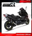 complete exhaust system with muffler DOMINATOR Full System HP1 BLACK fits to Yamaha TMAX 500 2008  2011