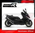 complete exhaust system with muffler DOMINATOR Full System HP1 BLACK fits to Yamaha TMAX 500 2008  2011 2
