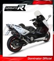 sistema de escape completo con silenciador DOMINATOR Full System HP1 negro compatible con la motocicleta Yamaha XP 530 TMAX 2012  2016