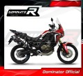 exhaust muffler DOMINATOR P7 BLACK fits the motorcycle Honda CRF 1000L Africa Twin 2016   2019 2