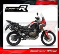 sistema de escape completo con silenciador DOMINATOR Full System P7 negro compatible con la motocicleta Honda CRF 1000L Africa Twin 2016  2019 2