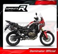 sistema de escape completo con silenciador DOMINATOR Full System HP7 negro compatible con la motocicleta Honda CRF 1000L Africa Twin 2016  2019 2