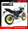 sistema de escape completo con silenciador DOMINATOR Full System HP3 compatible con la motocicleta Yamaha YZF R125 2019  2020 3