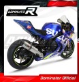 sistema de escape completo con silenciador DOMINATOR Full System HP1 compatible con la motocicleta Suzuki GSXR 1000 2017  2021 3