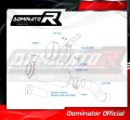wydech tłumik DOMINATOR Homologowany GP CZARNY pasujący do motocykla Kawasaki Z 900 2020 - 2024 2