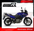 escape silenciador DOMINATOR homologado redondo compatible con la motocicleta DL 650 VSTROM 2004  2006 4