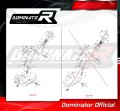 colector de escape DOMINATOR  compatible con la motocicleta Yamaha Tenere 700 2021  2024