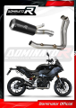 sistema de escape completo con silenciador DOMINATOR Full System GP negro compatible con la motocicleta BMW F900XR 2020  2026