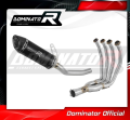 sistema de escape completo con silenciador DOMINATOR Full System HP8 negro compatible con la motocicleta Kawasaki Z800 2013  2016 2