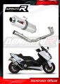 sistema de escape completo con silenciador DOMINATOR Full System oval compatible con la motocicleta Yamaha XP 530 TMAX 2012  2016