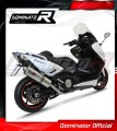sistema de escape completo con silenciador DOMINATOR Full System oval compatible con la motocicleta Yamaha XP 530 TMAX 2012  2016 3