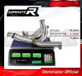 decat silenciador central DOMINATOR Mid Pipe compatible con la motocicleta V MAX VMAX 1700 2009  2019 8
