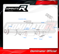 Yamaha MT 09 2021 - 2022 Full  Exhaust System EX Muffler Auspuff Sportauspuff Silencer Echappement Silencieux Scarico Scarichi Escape Collector Manifold Wydech Tłumik HP3 BLACK DOMINATOR EXHAUST SYSTEM 4