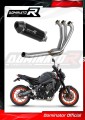 sistema de escape completo con silenciador DOMINATOR Full System HP3 negro compatible con la motocicleta Yamaha MT 09 2021  2023