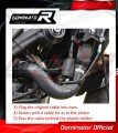 complete exhaust system with muffler DOMINATOR Full System HP3 BLACK fits to Yamaha MT 09 2021  2023 8
