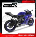 escape silenciador DOMINATOR GPS compatible con la motocicleta Yamaha YZF R6 2017  2023 3